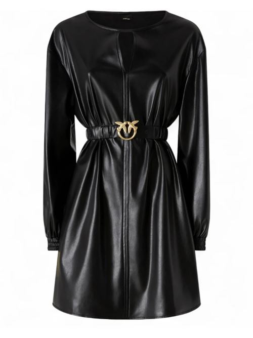 ABITO CORTO IN SIMILPELLE PINKO | 105587.A2P4Z99 NERO LIMOUSINE